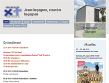Tablet Screenshot of kreuzkirche-tuebingen.de